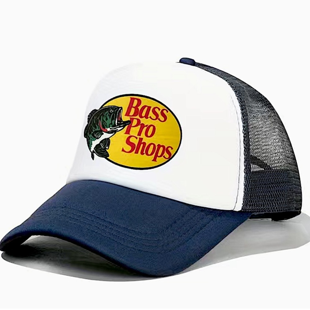 🆕NIP:BASS PRO SHOPS TRUCKER HAT- Adult Size Uni-Sex